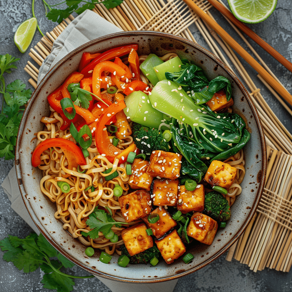 gluten-free vegan Asian stir-fries and noodle bowls