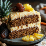 sugar free gluten free vegan carrot cake recipe card