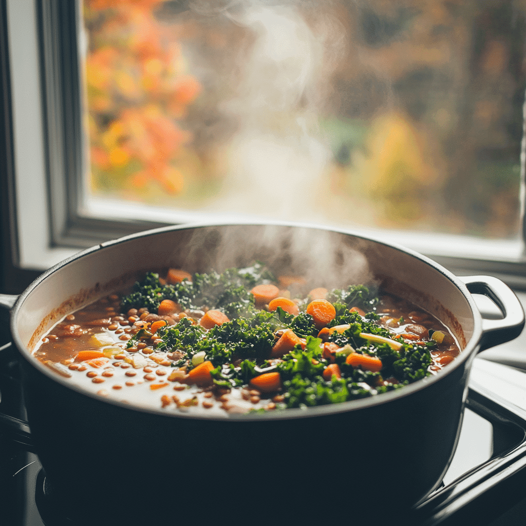 one pot lentil stew gluten free vegan fall dinner