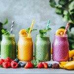 Printable smoothie recipe card for gluten-free vegan Green Glow