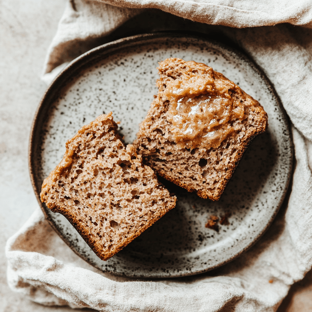 gluten free vegan bread and muffin sliced