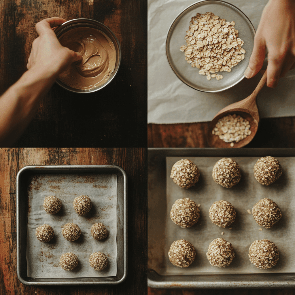 Step-by-step protein snack prep for gluten-free vegan bites