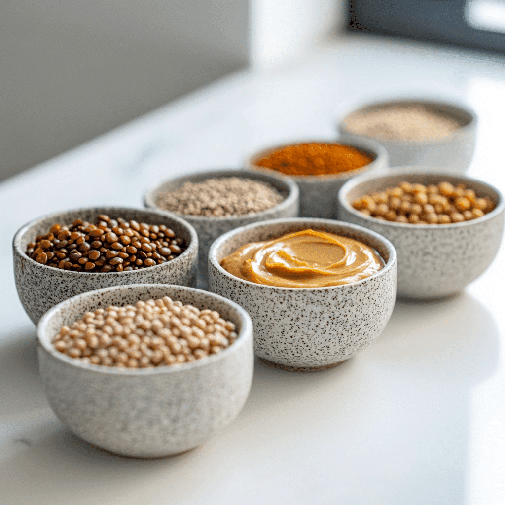 Plant-based protein staples for gluten-free vegan snacks